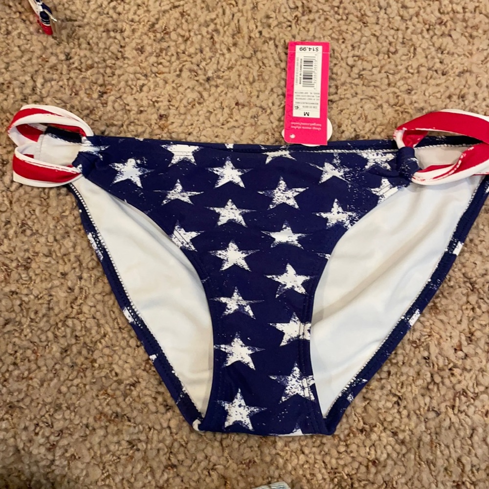 Brand New 4th of July Bikini Bottoms Size Medium